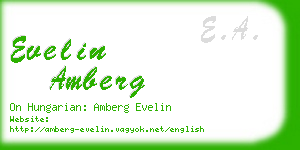 evelin amberg business card